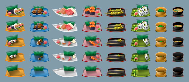Wasabi Waiter food plate states