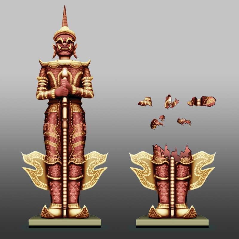 M. Bison level statue